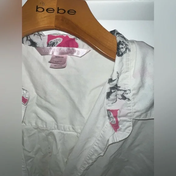 😍8for1 Price🦊pijama Shirt bikini set SzXS &White lace inserted Top. - Picture 8 of 16